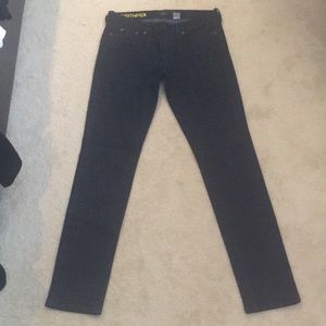 J.Crew Toothpick Jeans in Dark Blue Stretch Denim